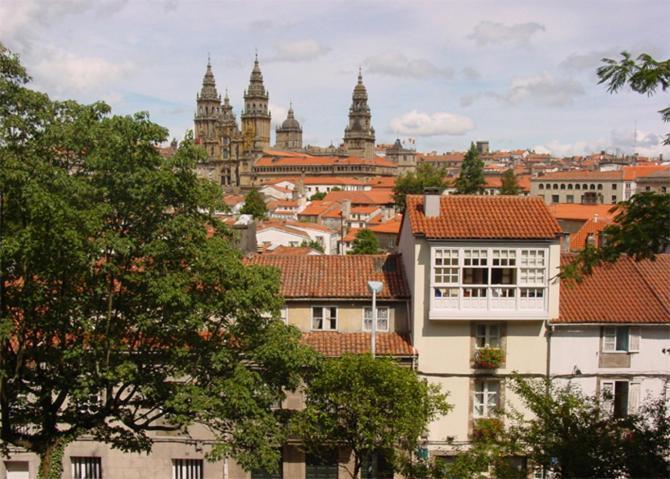 Hostal Alfonso Hotel Santiago de Compostela Bagian luar foto